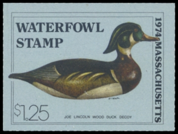Picture of 1974 Massachusetts Duck Stamp - First of State