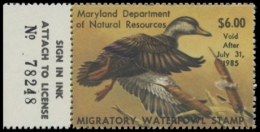Picture of 1984 Maryland Duck Stamp