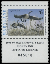 Picture of 1996 Maryland Duck Stamp
