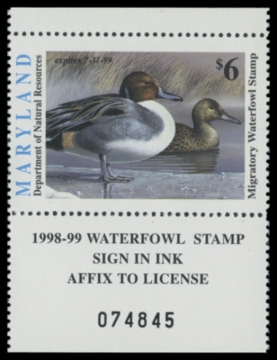 Picture of 1998 Maryland Duck Stamp