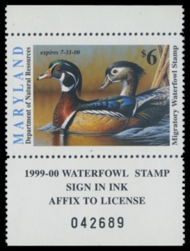 Picture of 1999 Maryland Duck Stamp