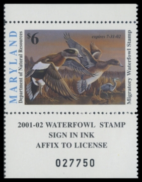 Picture of 2001 Maryland Duck Stamp