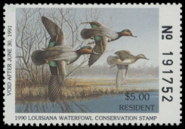 Picture of 1990 Louisiana Duck Stamp