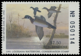 Picture of 1991 Louisiana Duck Stamp