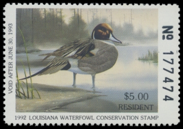 Picture of 1992 Louisiana Duck Stamp