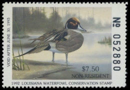 Picture of 1992 Louisiana Duck Stamp