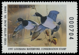 Picture of 1997 Louisiana Duck Stamp