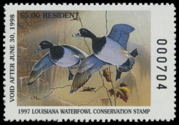 Picture of 1997 Louisiana Duck Stamp
