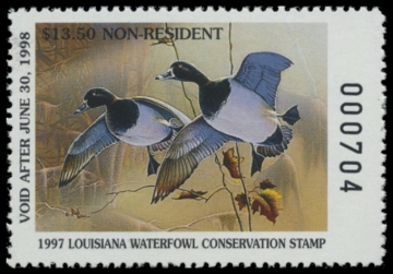 Picture of 1997 Louisiana Duck Stamp