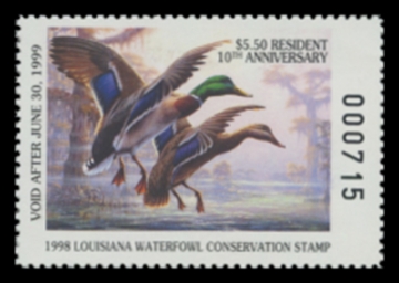 Picture of 1998 Louisiana Duck Stamp
