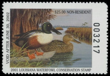 Picture of 2001 Louisiana Duck Stamp