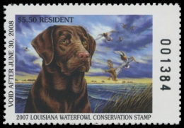 Picture of 2007 Louisiana Duck Stamp
