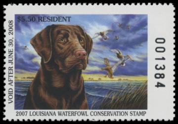 Picture of 2007 Louisiana Duck Stamp