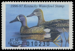 Picture of 1996 Kentucky Duck Stamp