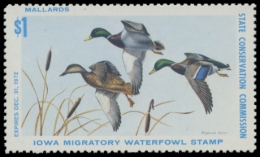 Picture of 1972 Iowa Duck Stamp - First of State