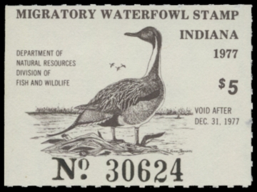 Picture of 1977 Indiana Duck Stamp