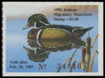 Picture of 1986 Indiana Duck Stamp