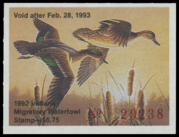 Picture of 1992 Indiana Duck Stamp