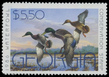 Picture of 1986 Georgia Duck Stamp