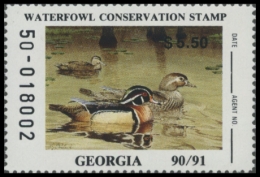 Picture of 1990 Georgia Duck Stamp