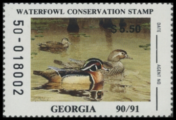 Picture of 1990 Georgia Duck Stamp