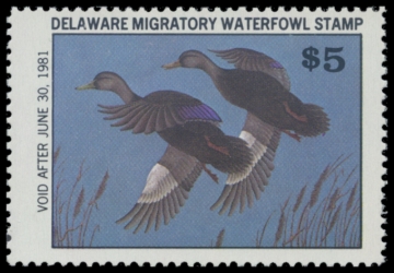 Picture of 1980 Delaware Duck Stamp - First of State