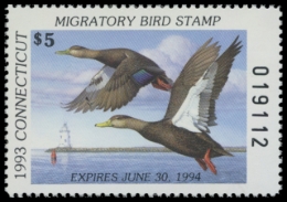 Picture of 1993 Connecticut Duck Stamp - First of State