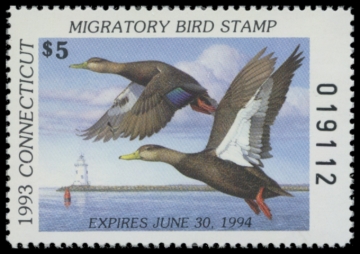 Picture of 1993 Connecticut Duck Stamp - First of State