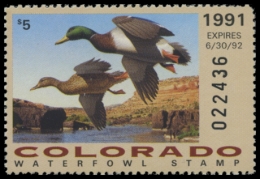 Picture of 1991 Colorado Duck Stamp