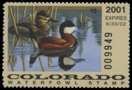 Picture of 2001 Colorado Duck Stamp