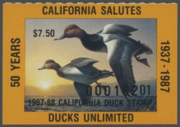 Picture of 1987 California Duck Stamp