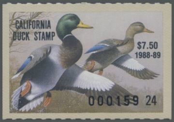 Picture of 1988 California Duck Stamp