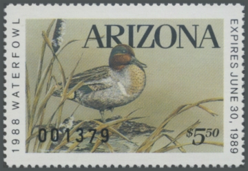 Picture of 1988 Arizona Duck Stamp
