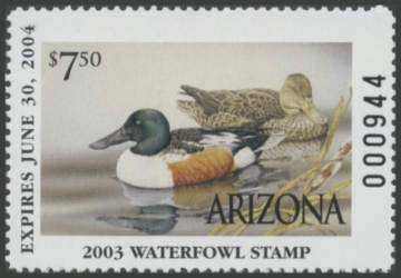 Picture of 2003 Arizona Duck Stamp