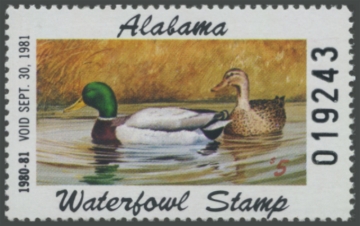 Picture of 1980 Alabama Duck Stamp