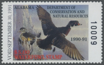 Picture of 1990 Alabama Duck Stamp