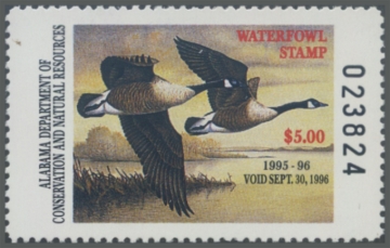 Picture of 1995 Alabama Duck Stamp