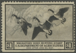 Picture of RW3 1936 Duck Stamp 