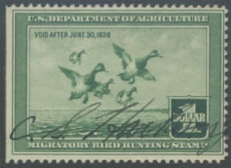 Picture of RW4 1937 Duck Stamp 