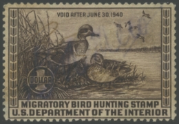Picture of RW6 1939 Duck Stamp 