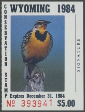 Picture of 1984 Wyoming Duck Stamp - First of State