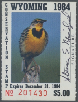 Picture of 1984 Wyoming Duck Stamp - First of State