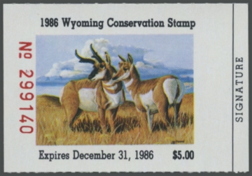 Picture of 1986 Wyoming Duck Stamp