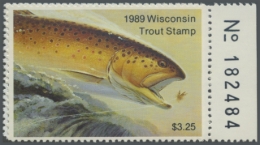 Picture of 1989 Wisconsin Trout Stamp