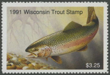 Picture of 1991 Wisconsin Trout Stamp
