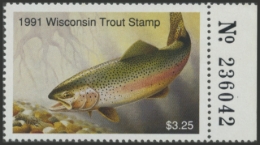 Picture of 1991 Wisconsin Trout Stamp