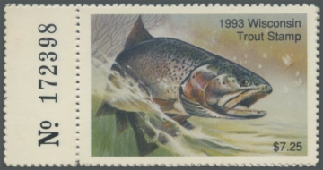 Picture of 1993 Wisconsin Trout Stamp