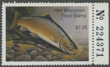 Picture of 1994 Wisconsin Trout Stamp