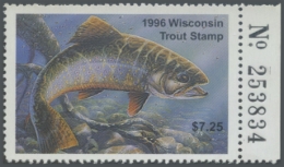 Picture of 1996 Wisconsin Trout Stamp