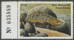 Picture of 2001 Wisconsin Trout Stamp